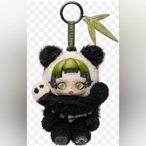 Popmart Skull Panda Lazy Pqnda Plush Doll Pendant.